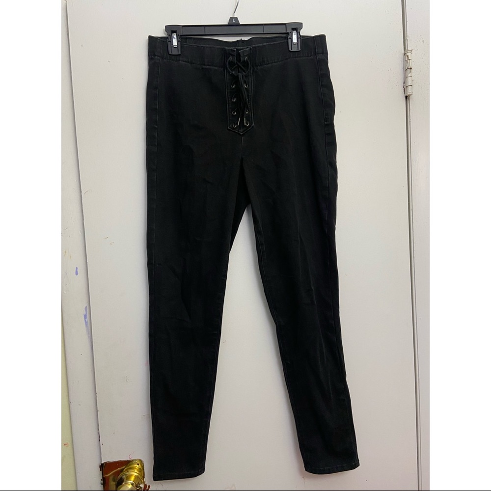 American Eagle Front Tie Hi-rise Jegging